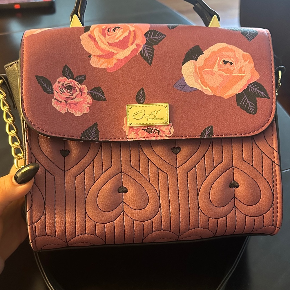 Floral Patterned Handbag - Pink